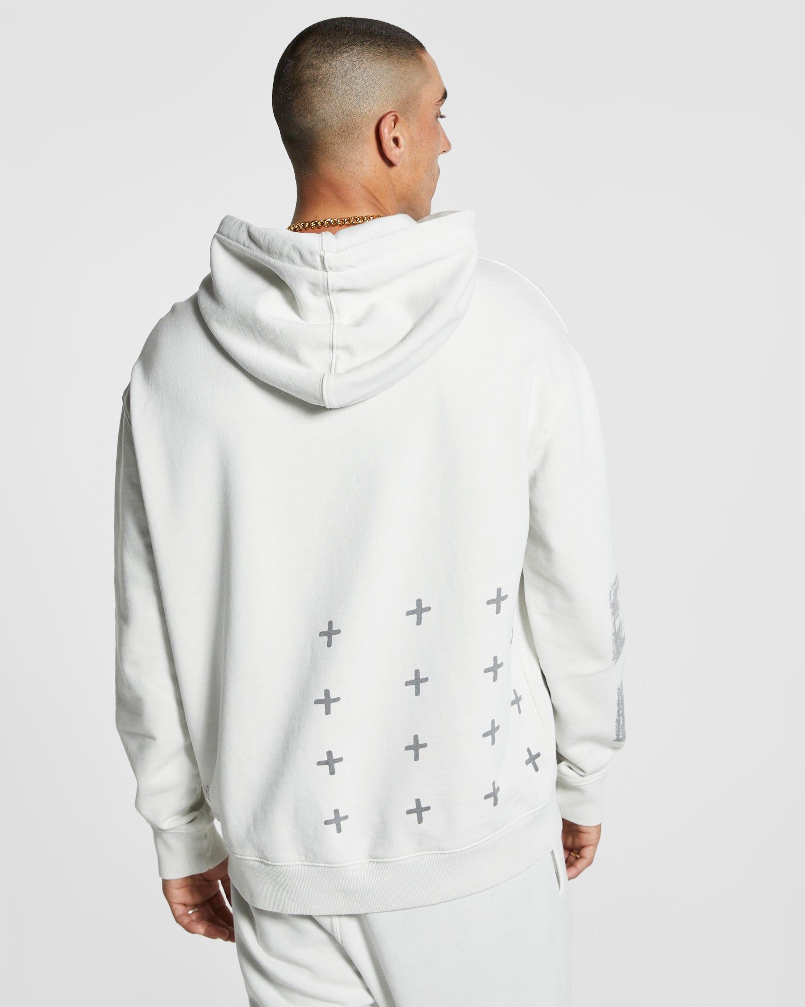 SKETCHY BIGGIIE HOODIE GREY sold by Ksubi product image thumbnail 3