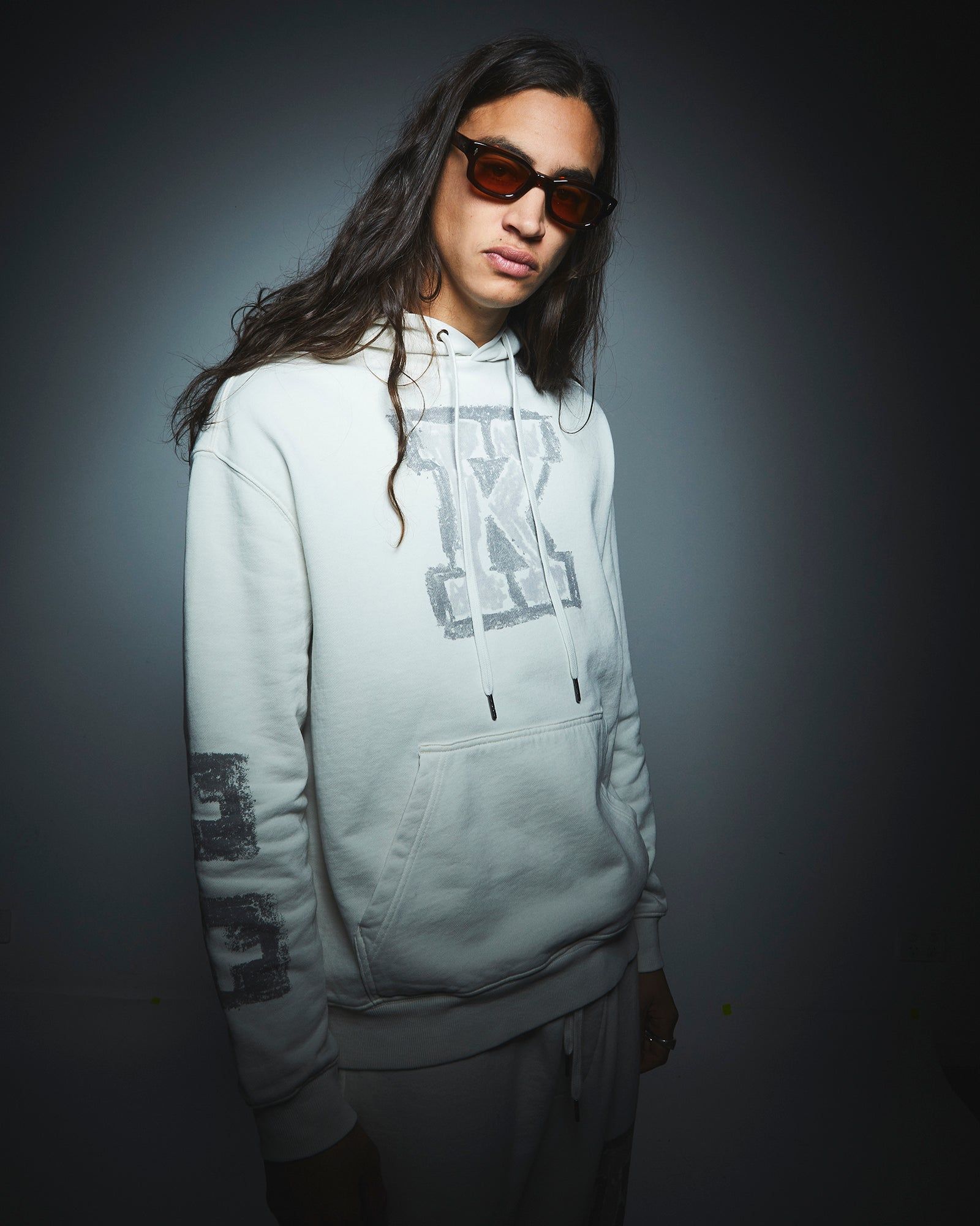 SKETCHY BIGGIIE HOODIE GREY sold by Ksubi product image thumbnail 5