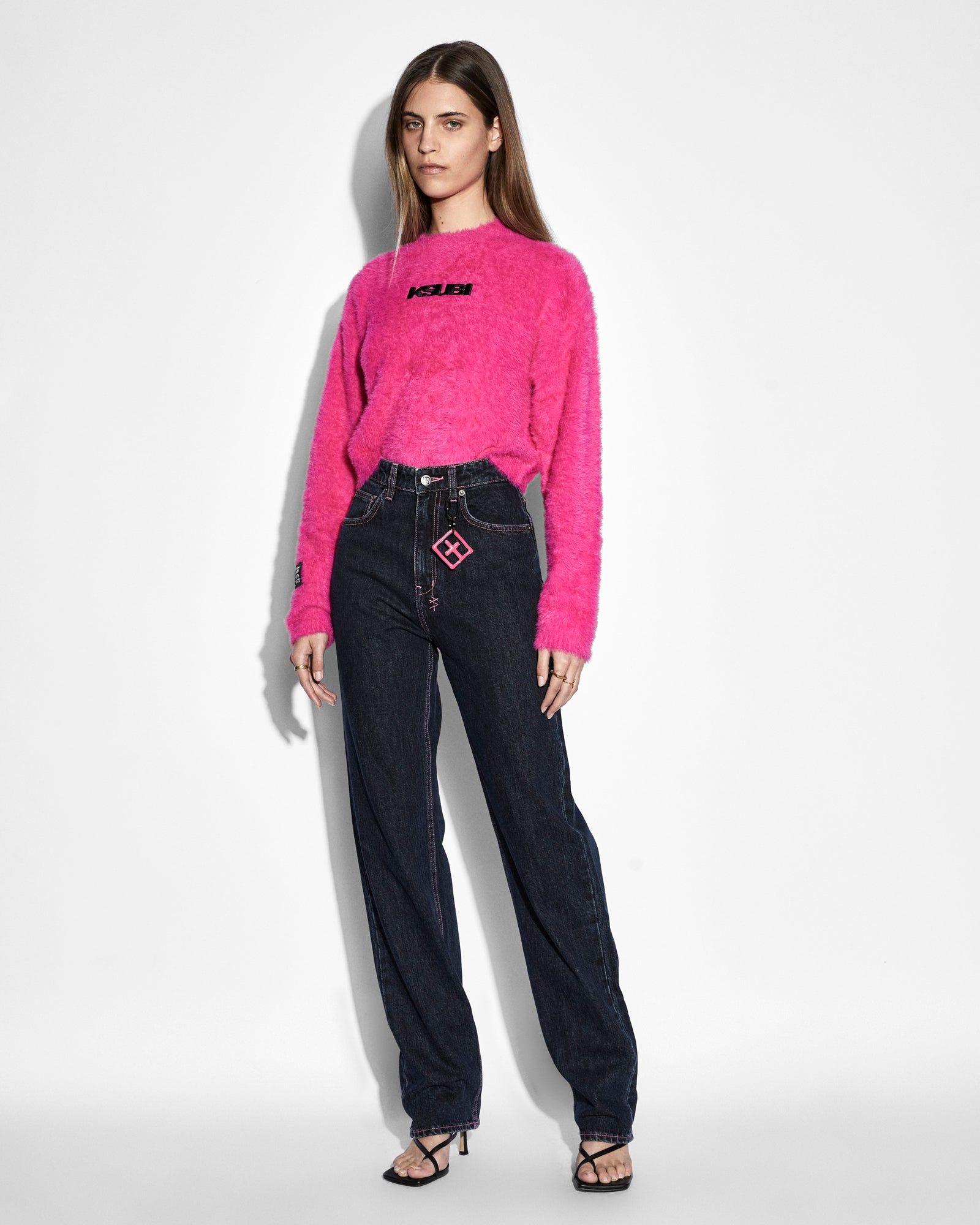 CROPPED SWEATER FUSCHIA sold by Ksubi product image thumbnail 2