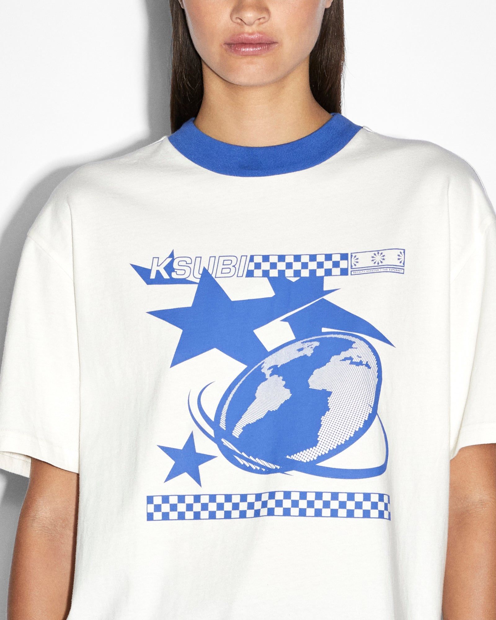 TRACKSTAR OVERSIZED SS TEE CHALK sold by Ksubi product image thumbnail 2