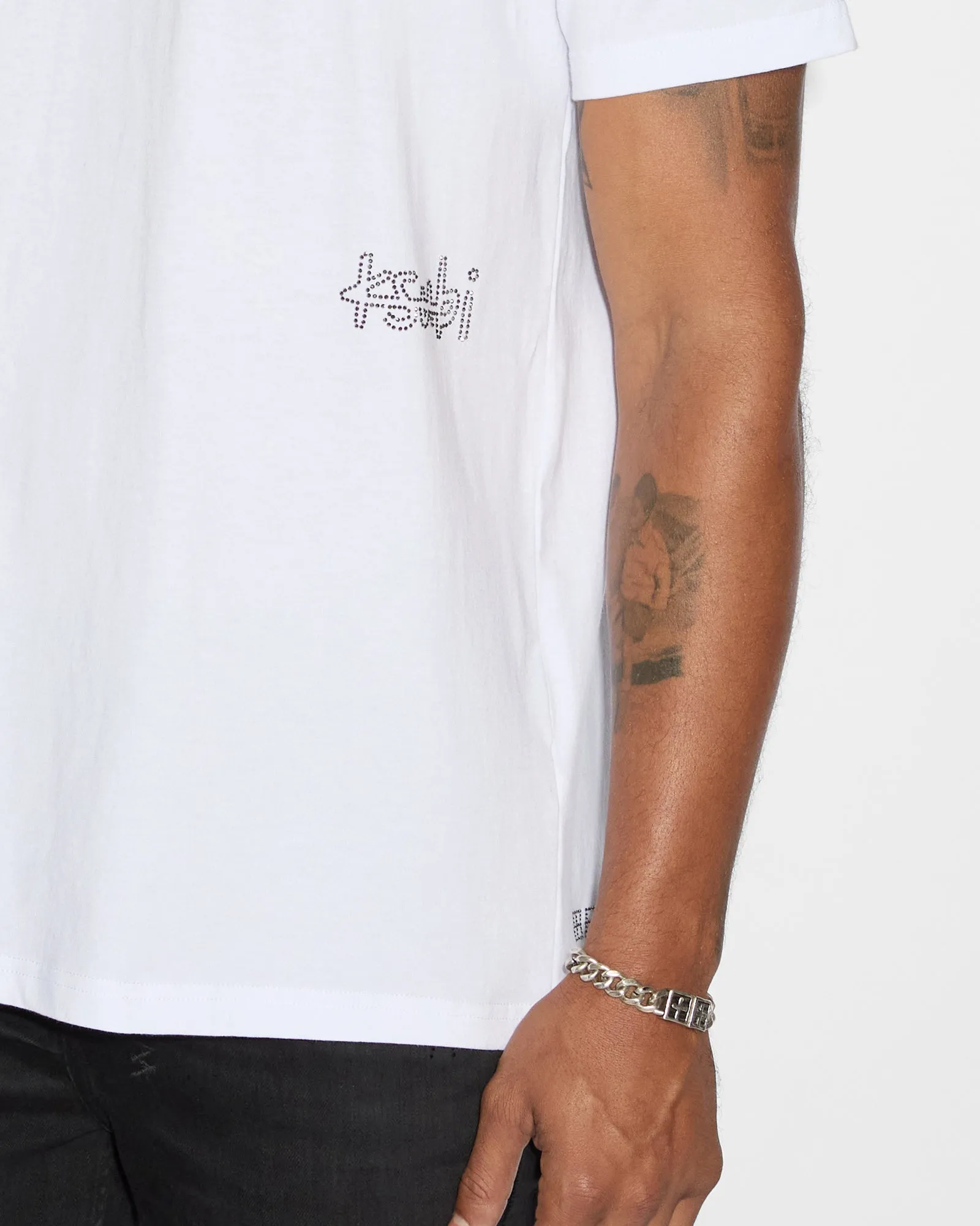 KRYSTAL BLING KASH SS TEE WHITE sold by Ksubi product image thumbnail 5