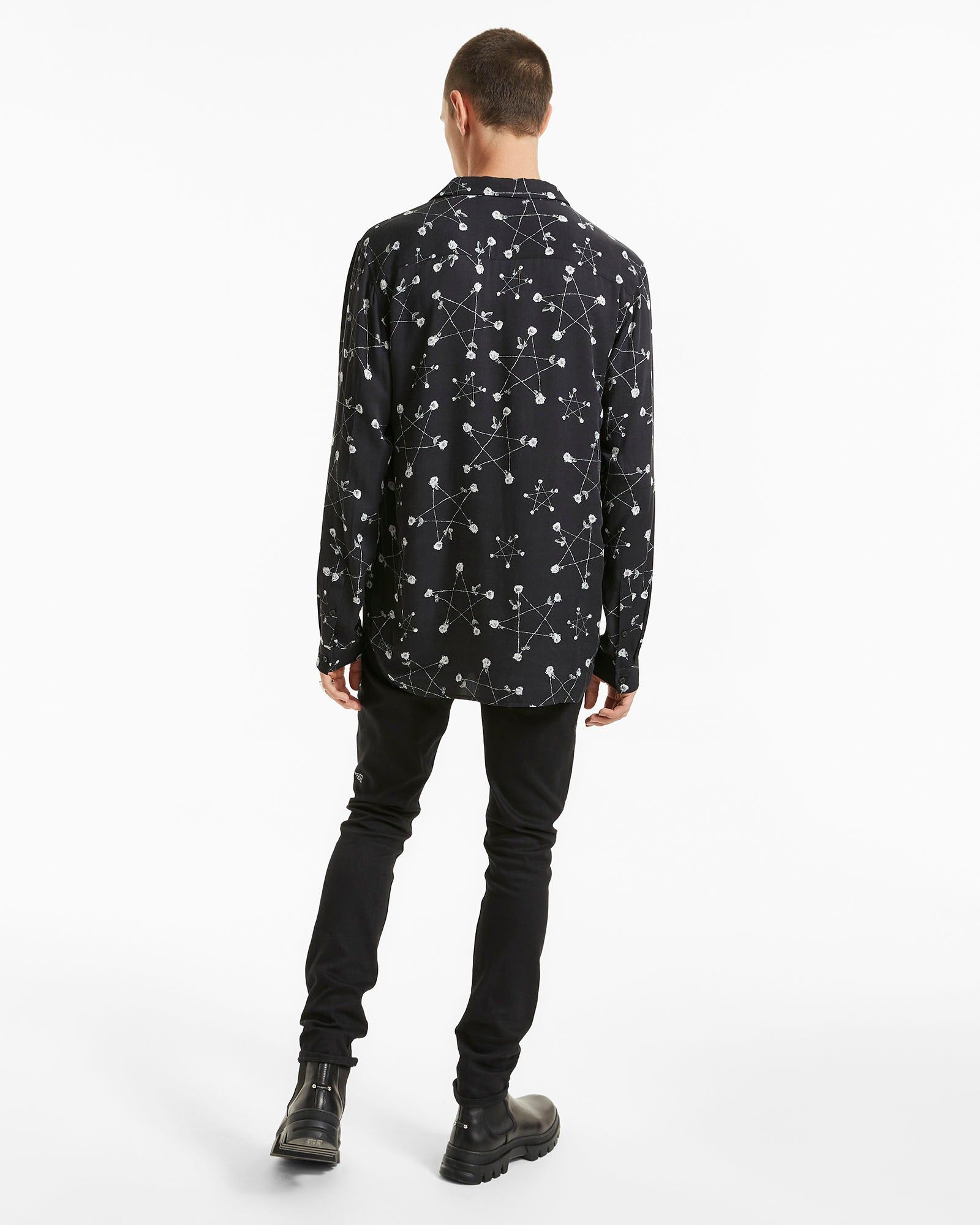 GOTH STAR LS SHIRT BLACK sold by Ksubi product image thumbnail 4