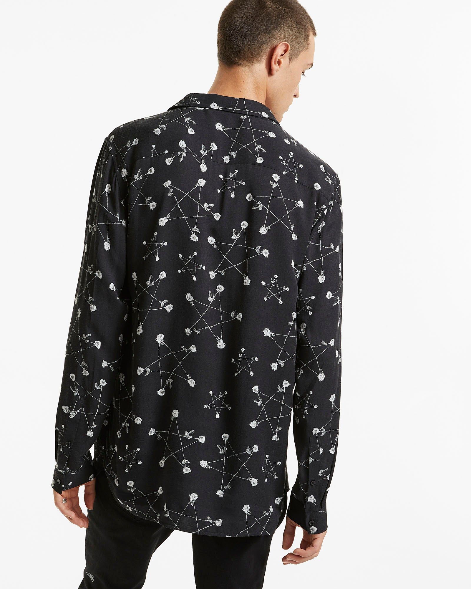 GOTH STAR LS SHIRT BLACK sold by Ksubi product image thumbnail 3