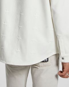 SNAKEBITE WOOL LS SHIRT ANTIKE sold by Ksubi