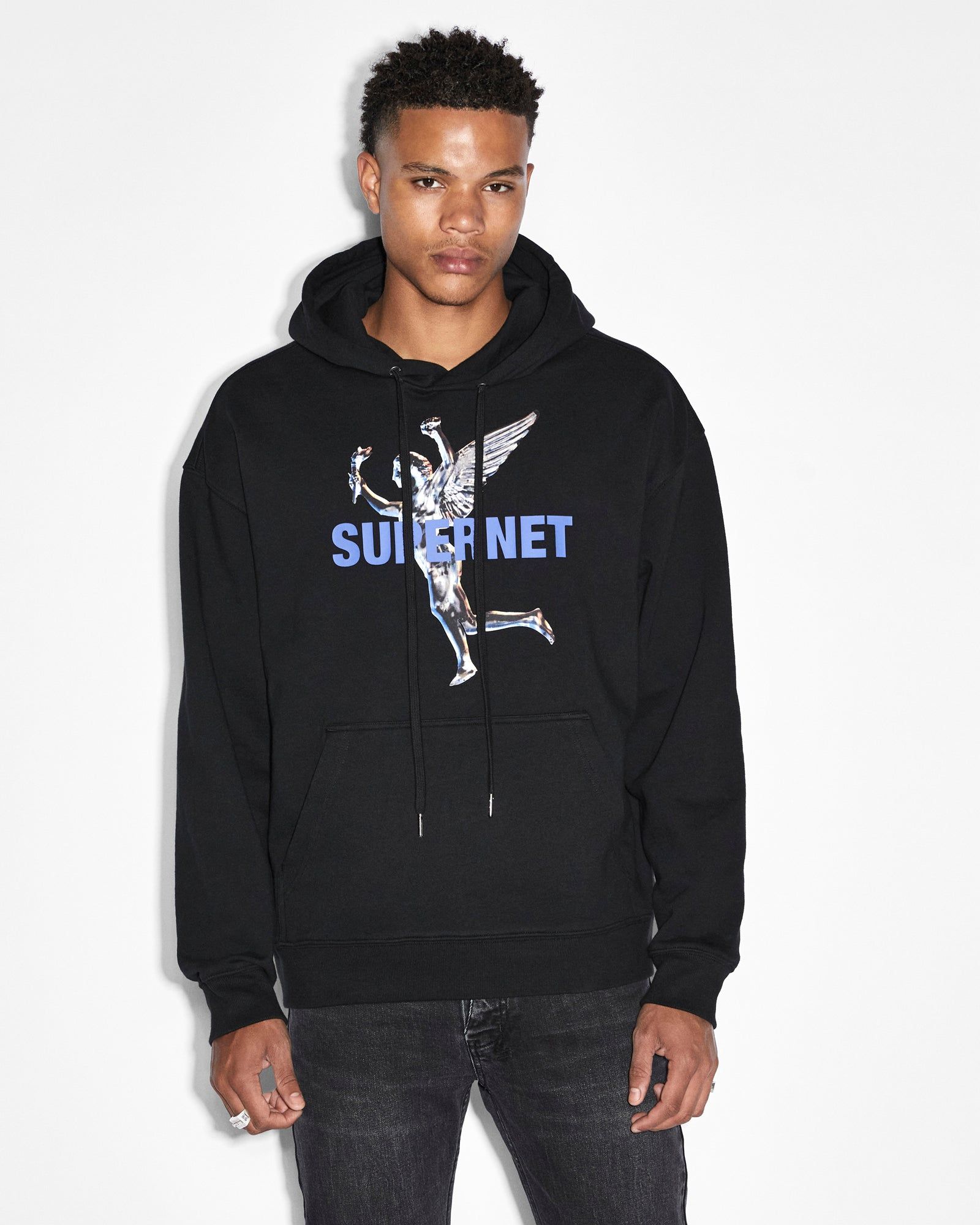 ROLLS BIGGIE HOODIE JET BLACK sold by Ksubi