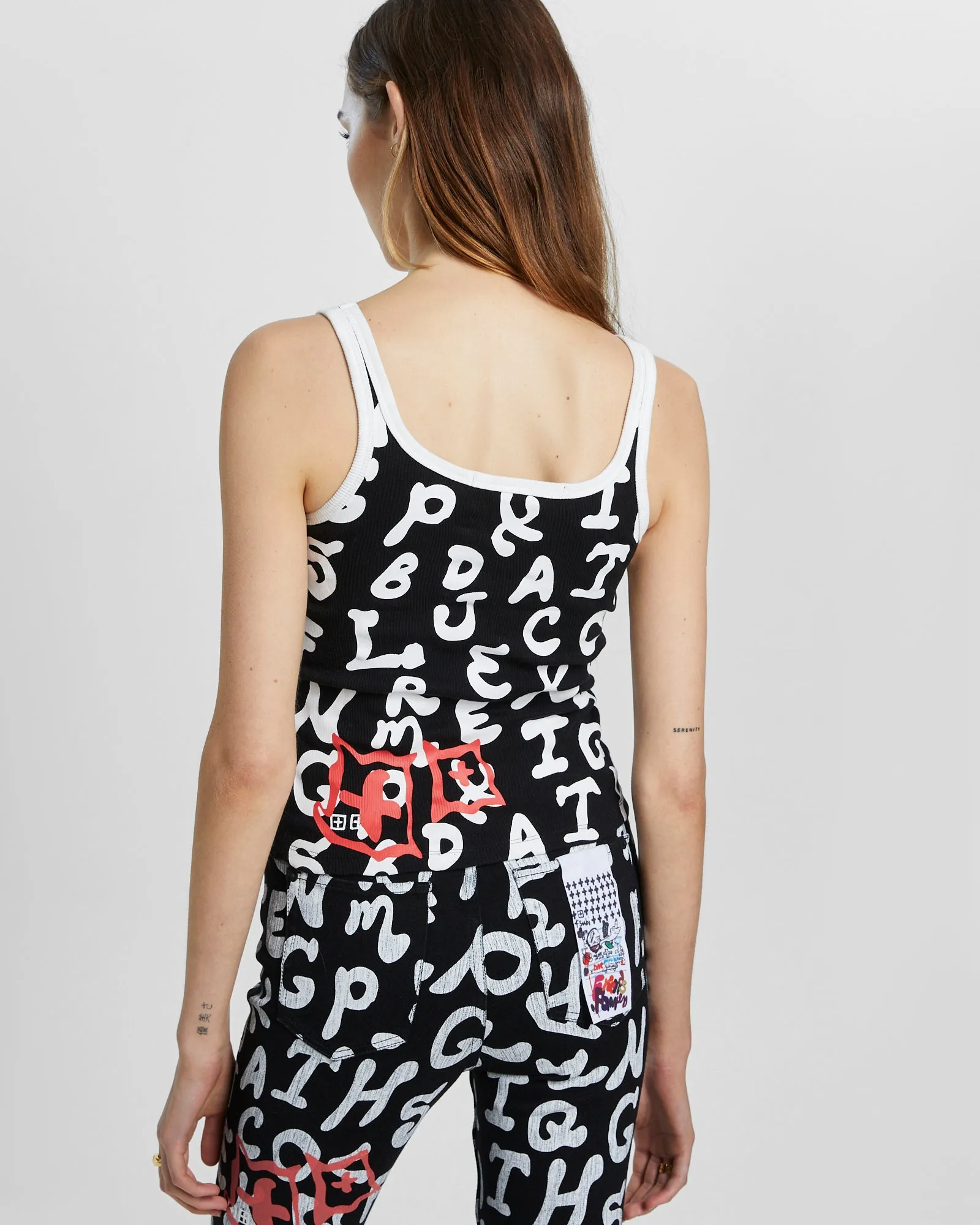 ALPHABET TANK MONOCHROME sold by Ksubi product image thumbnail 3
