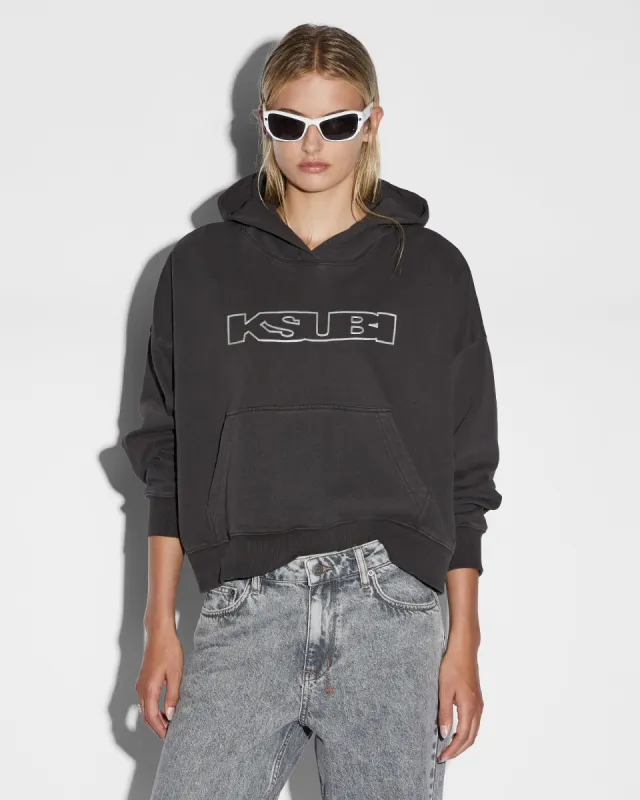 SOTT SLOUCH HOODIE CHARCOAL sold by Ksubi