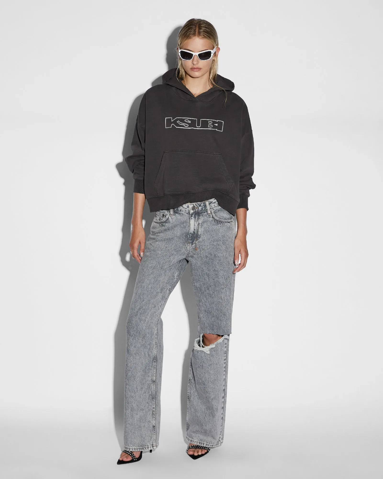 SOTT SLOUCH HOODIE CHARCOAL sold by Ksubi product image thumbnail 3