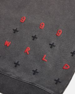 999 WRLD BIGGIE HOODIE FADED BLACK sold by Ksubi