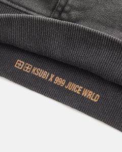 999 WRLD BIGGIE HOODIE FADED BLACK sold by Ksubi
