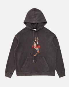 999 WRLD BIGGIE HOODIE FADED BLACK sold by Ksubi