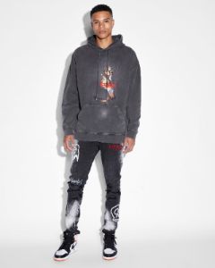 999 WRLD BIGGIE HOODIE FADED BLACK sold by Ksubi