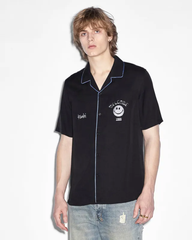 ZINE RESORT SS SHIRT BLACK sold by Ksubi