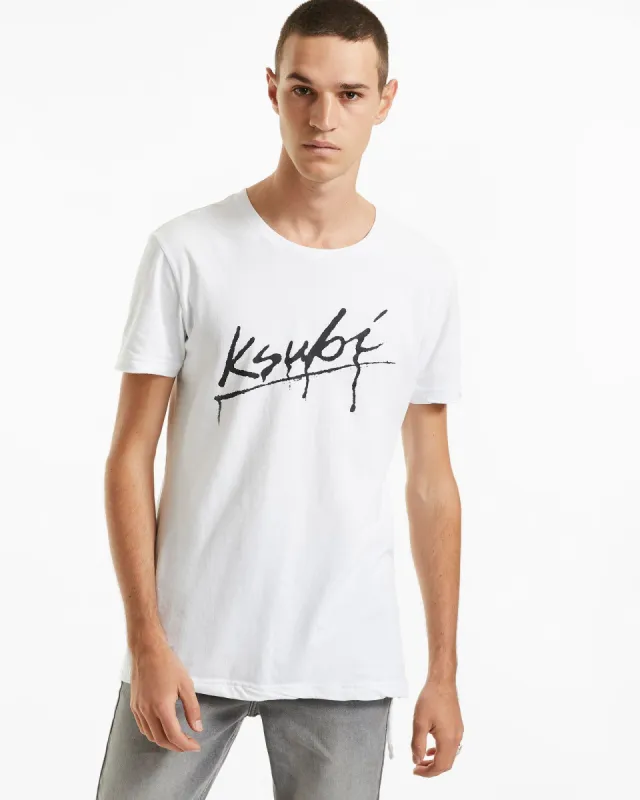 KSUBI DRIP SS TEE TRU WHITE sold by Ksubi