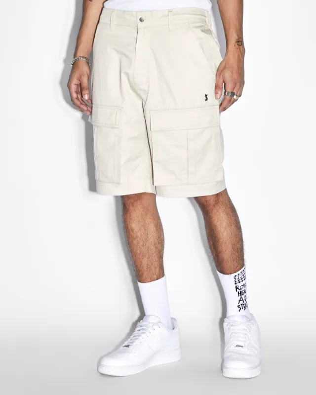 FUGITIVE CARGO SHORT TAN sold by Ksubi