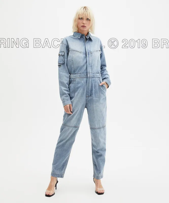 REFLEX BOILER SUIT MELROSE BLUE sold by Ksubi