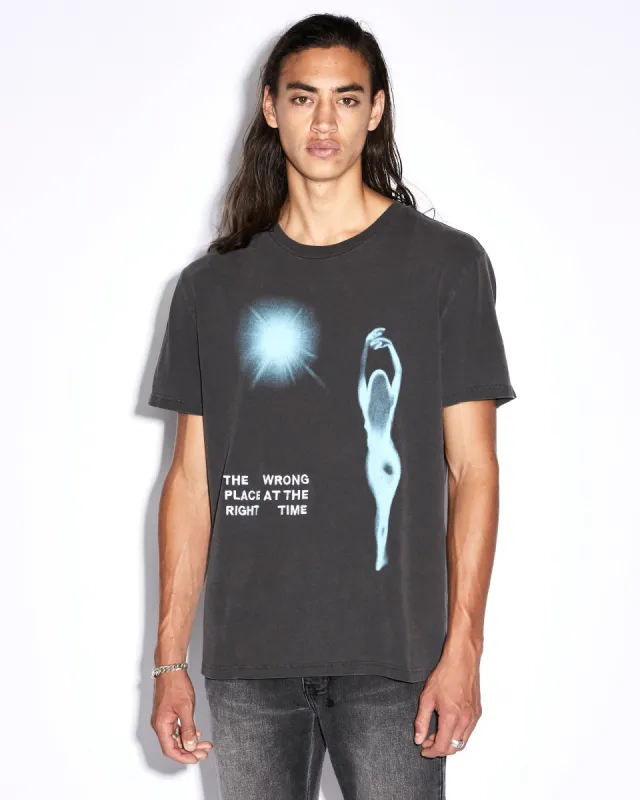 RIGHT TIME KASH SS TEE FADED BLACK sold by Ksubi