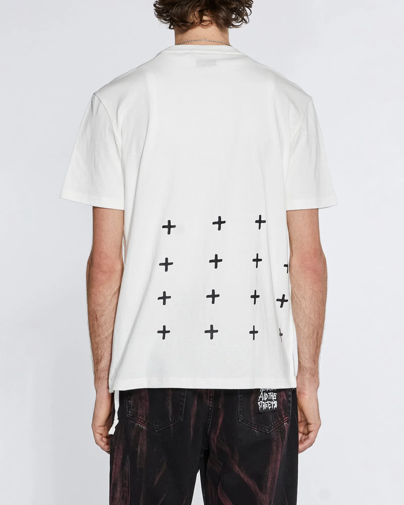 YOUTOPIA KASH SS TEE VINTAGE WHITE sold by Ksubi product image thumbnail 2