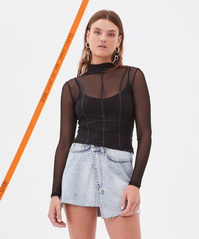 STATIC LS TOP BLACK sold by Ksubi