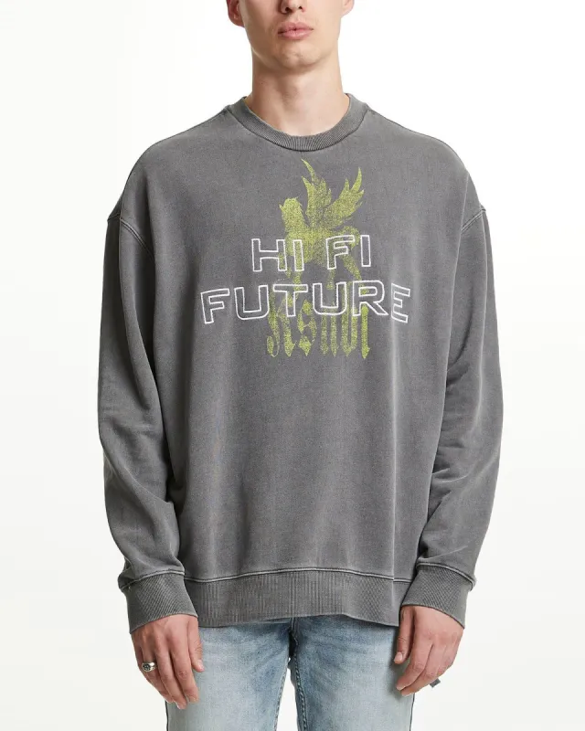 HIGH HORSE BIGGIE CREW GREY sold by Ksubi