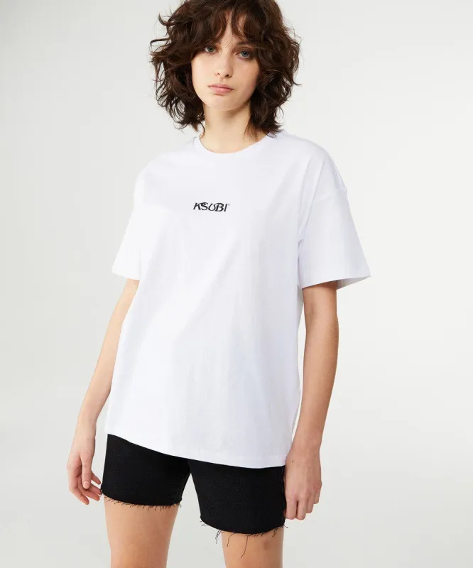 KSMILE SS TEE TRU WHITE sold by Ksubi