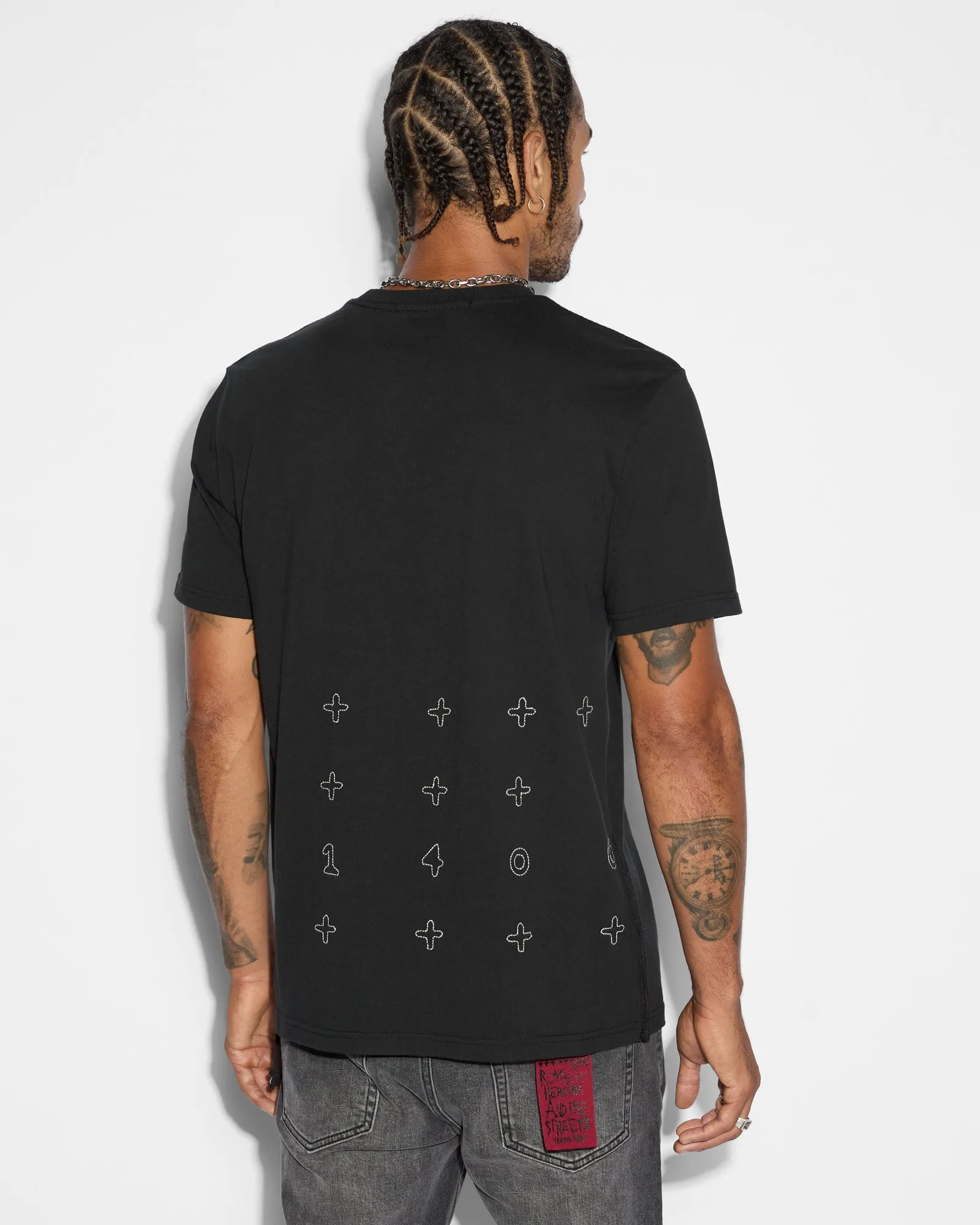 LOVE TRIP KASH SS TEE JET BLACK sold by Ksubi product image thumbnail 3