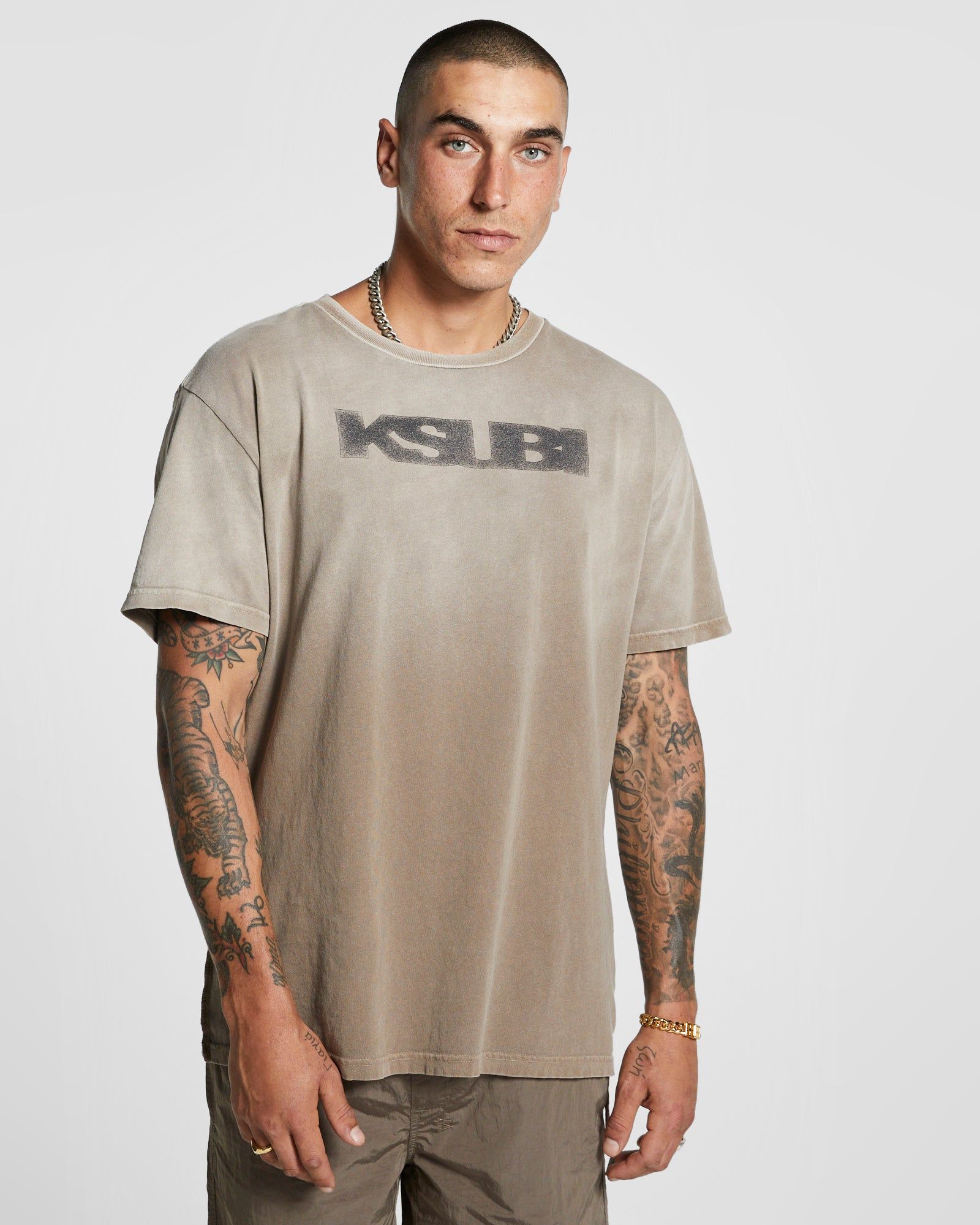 SOTT BIGGIE SS TEE CLAY sold by Ksubi
