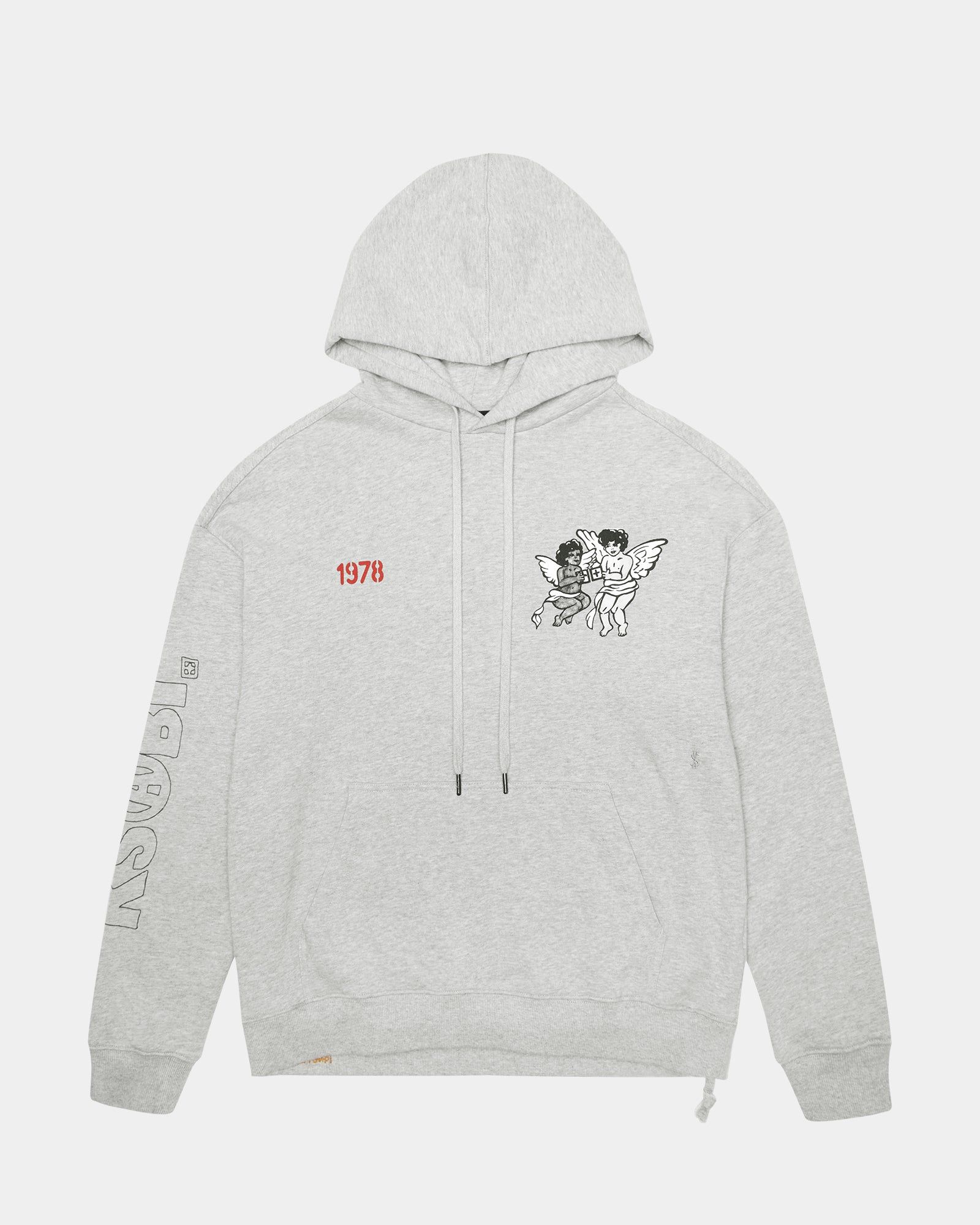 WASABI BIGGIE HOODIE GREY MARLE sold by Ksubi product image thumbnail 5