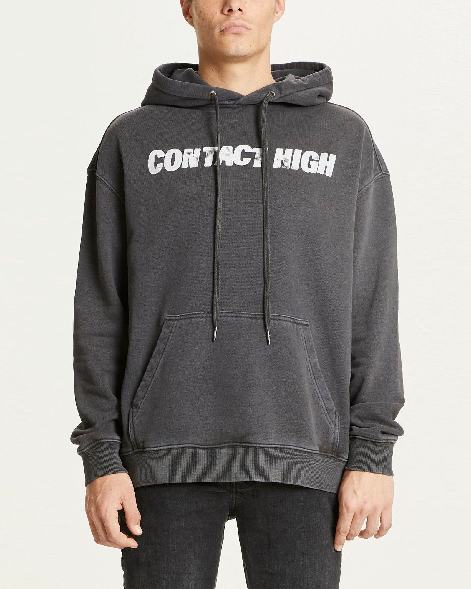 CONTACT BIGGIE HOODIE FADED BLACK sold by Ksubi