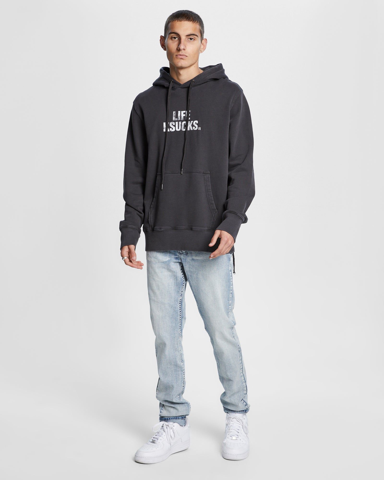 KSUCKS KASH HOODIE FADED BLACK sold by Ksubi product image thumbnail 2