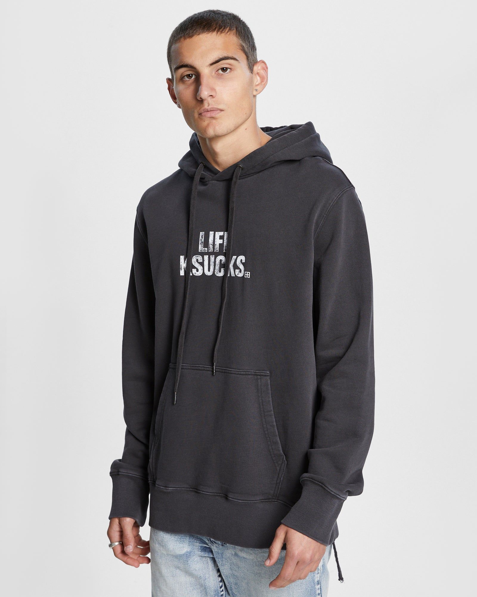 KSUCKS KASH HOODIE FADED BLACK sold by Ksubi product image thumbnail 5
