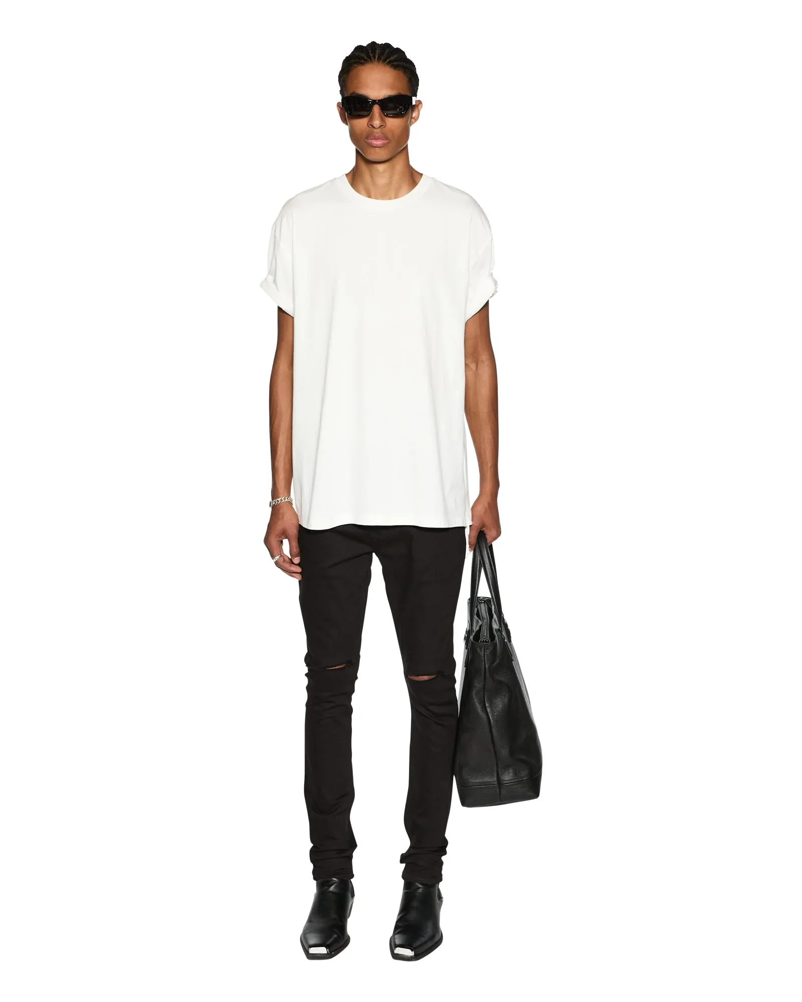 BIGGIE SS TEE WORN IN WHITE sold by Ksubi product image thumbnail 2