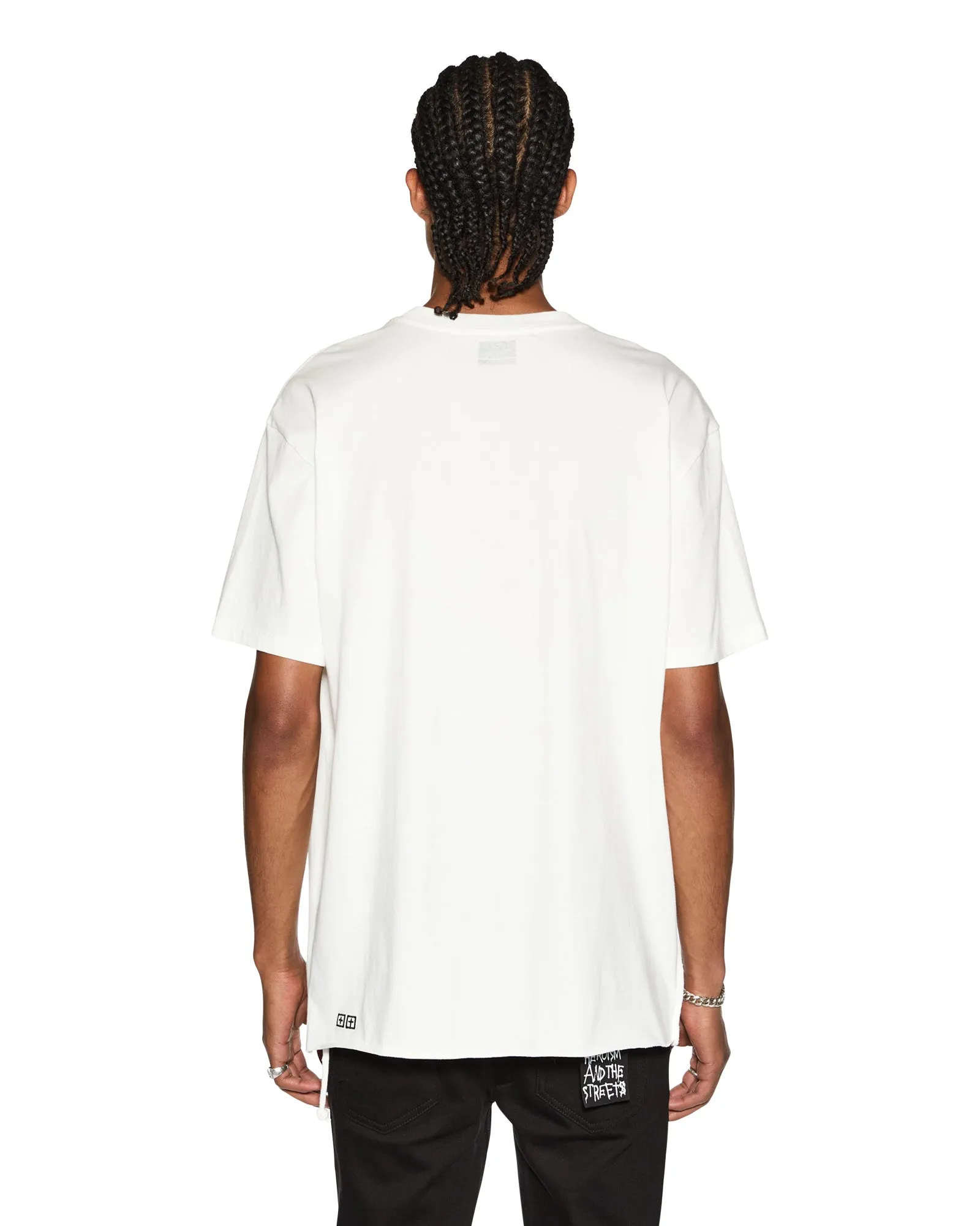BIGGIE SS TEE WORN IN WHITE sold by Ksubi product image thumbnail 3