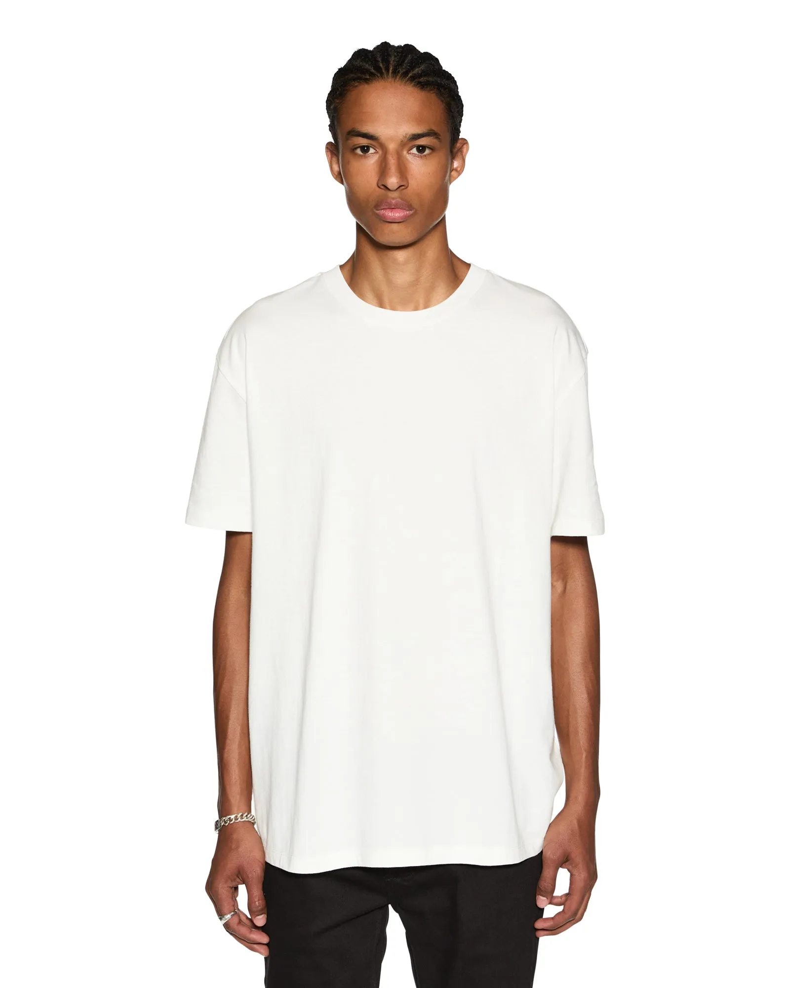 BIGGIE SS TEE WORN IN WHITE sold by Ksubi