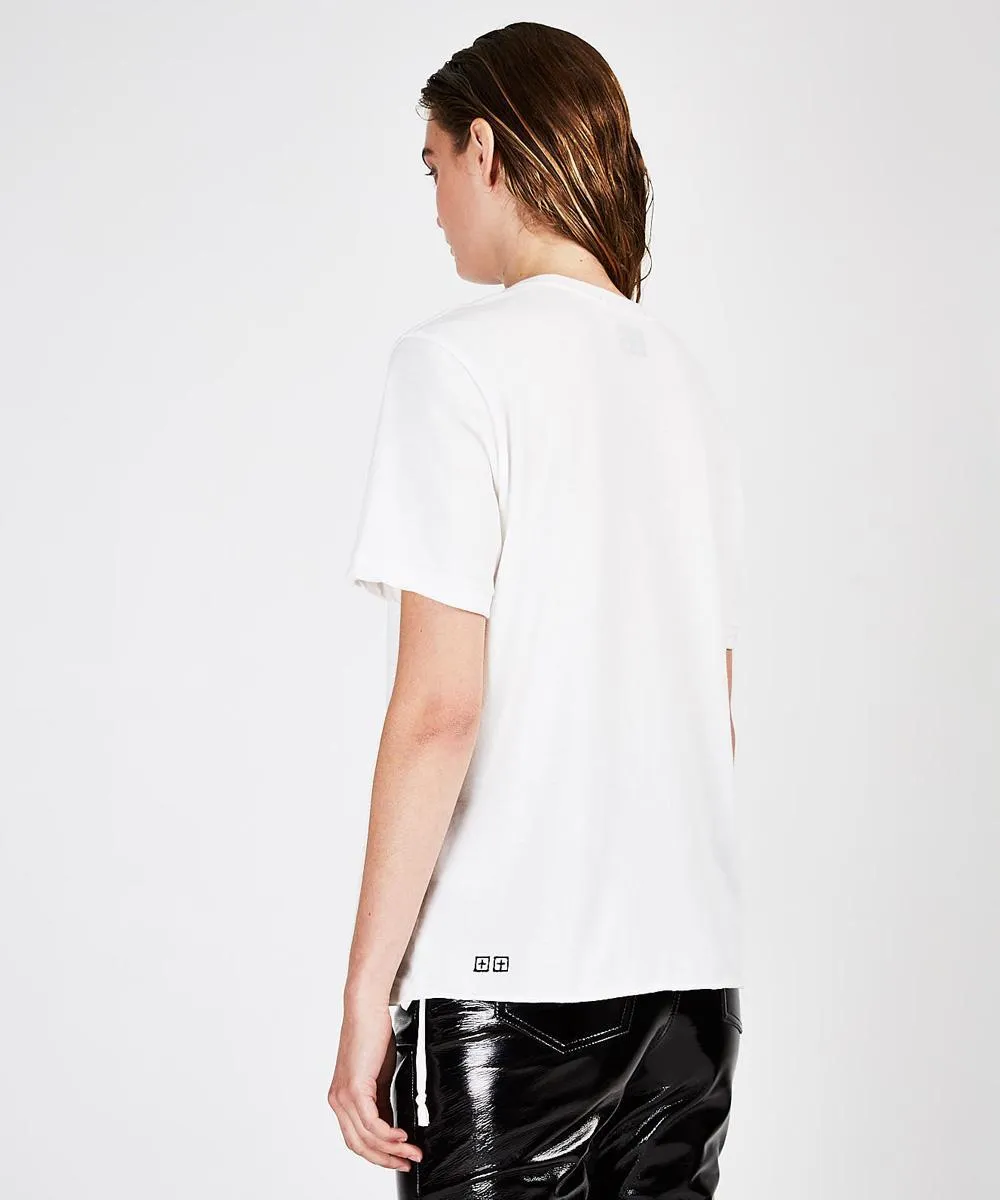 JACKSON SS TEE WORN IN WHITE sold by Ksubi product image thumbnail 4