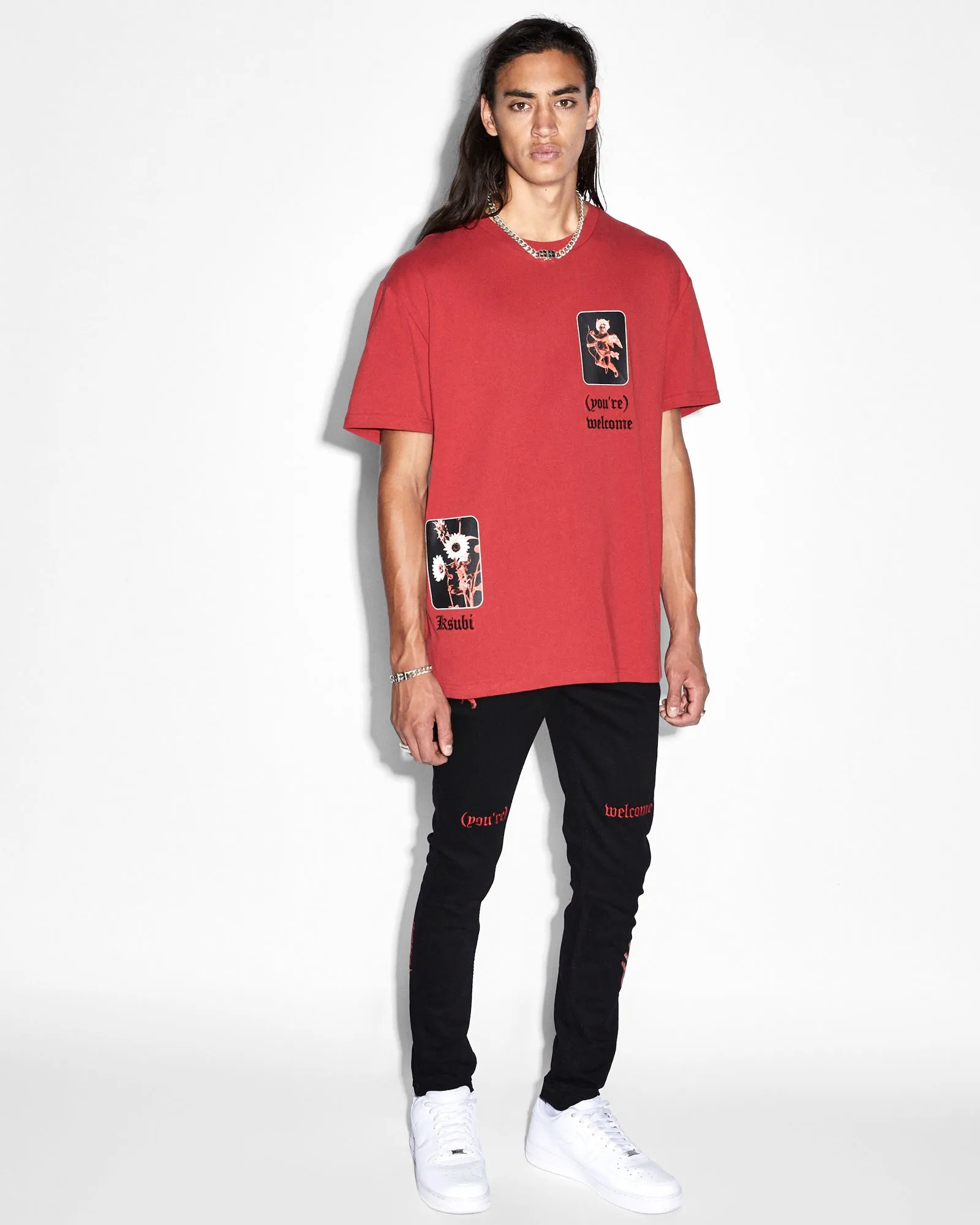 ICONS BIGGIE SS TEE CRIMSON sold by Ksubi product image thumbnail 3
