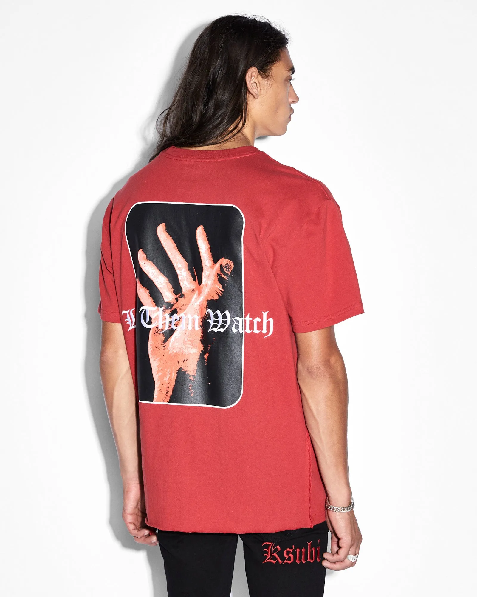 ICONS BIGGIE SS TEE CRIMSON sold by Ksubi product image thumbnail 2