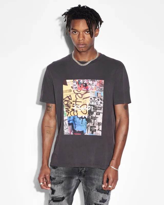 KULTURE KASH SS TEE FADED BLACK sold by Ksubi