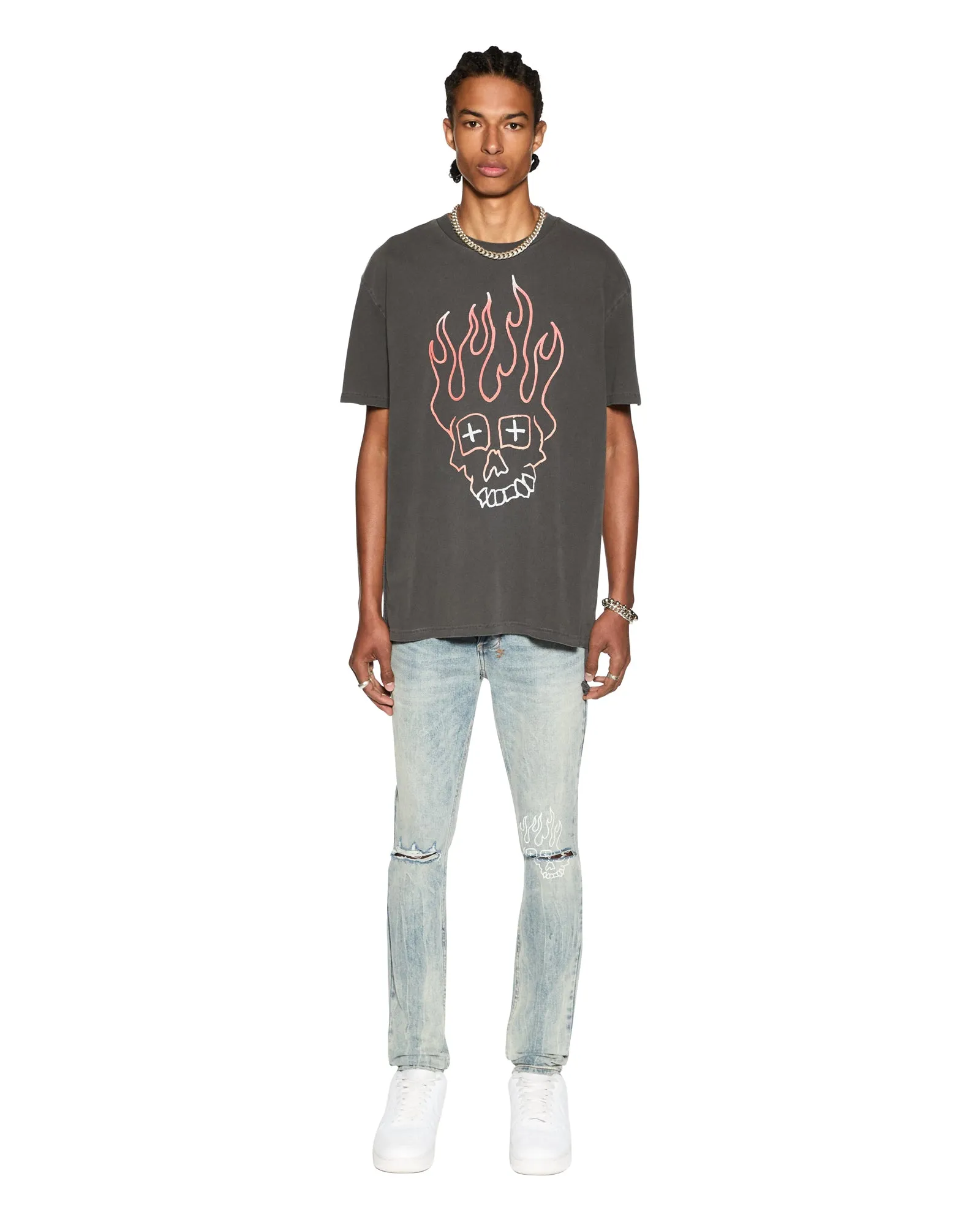 SKULL BIGGIE SS TEE FADED BLACK sold by Ksubi product image thumbnail 3