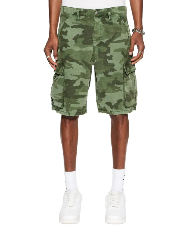 FUGITIVE CARGO SHORT HASH CAMO sold by Ksubi
