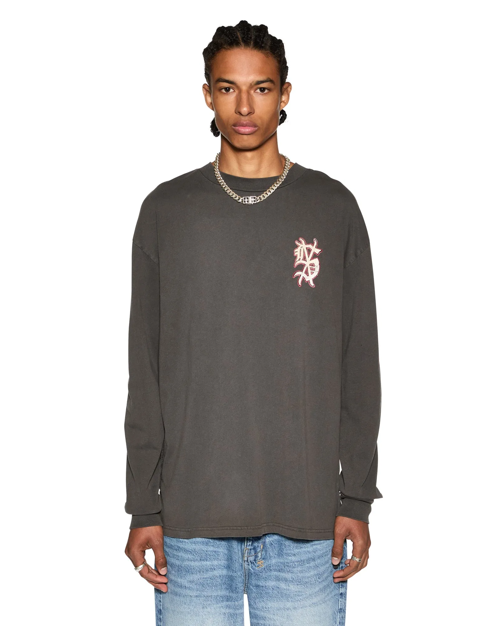 DUG OUT BIGGIE LS TEE FADED BLACK sold by Ksubi product image thumbnail 4