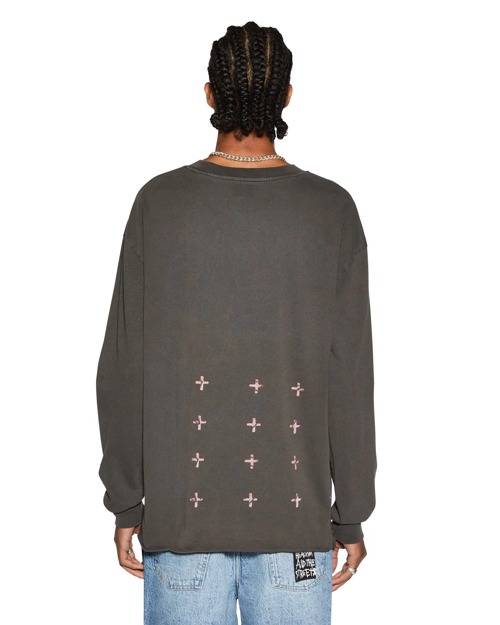 DUG OUT BIGGIE LS TEE FADED BLACK sold by Ksubi product image thumbnail 2