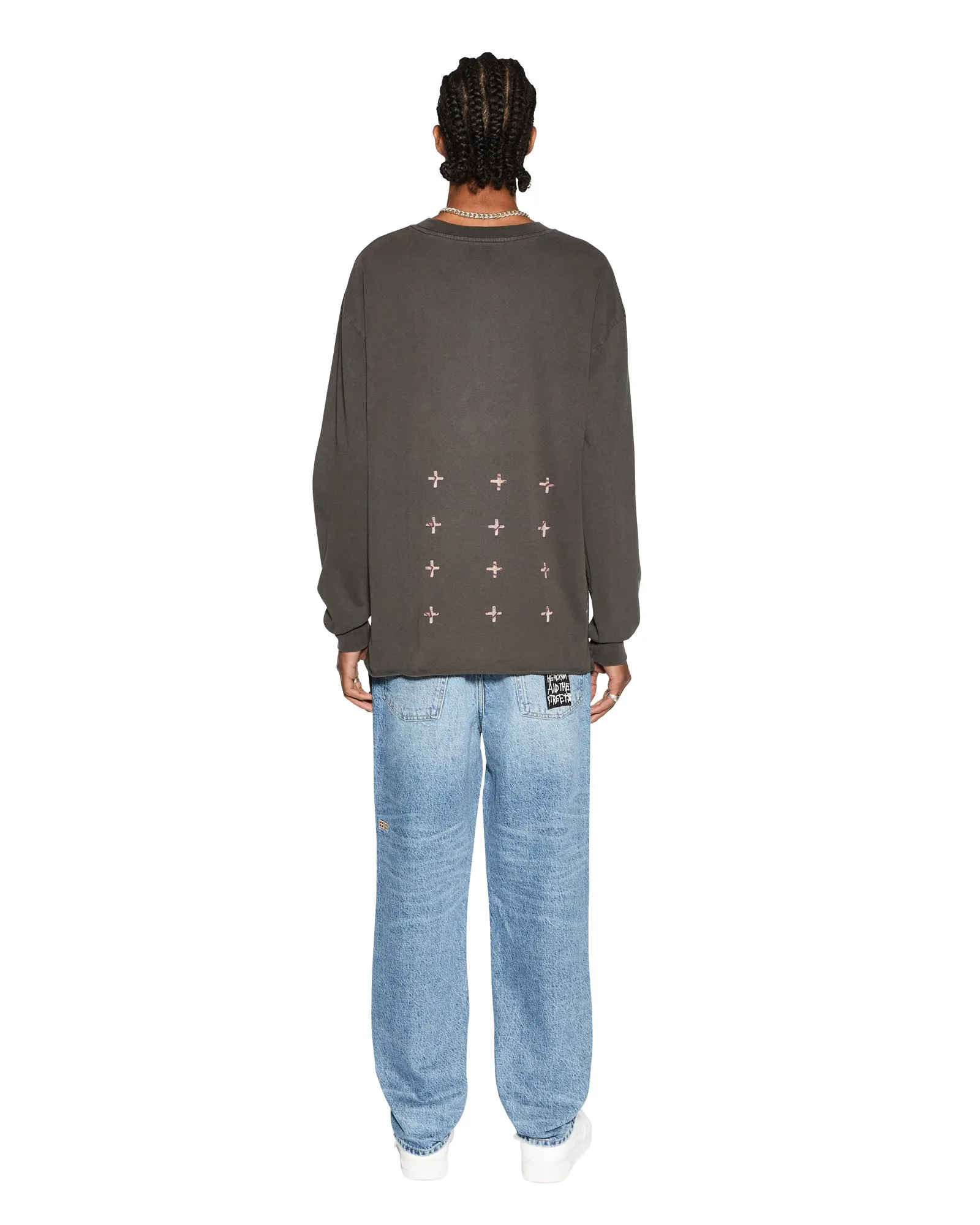 DUG OUT BIGGIE LS TEE FADED BLACK sold by Ksubi product image thumbnail 5