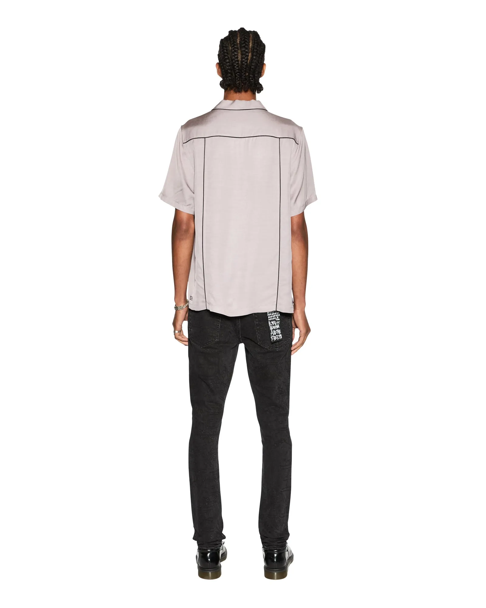 DOWNTOWN RESORT SS SHIRT HAZE sold by Ksubi product image thumbnail 4