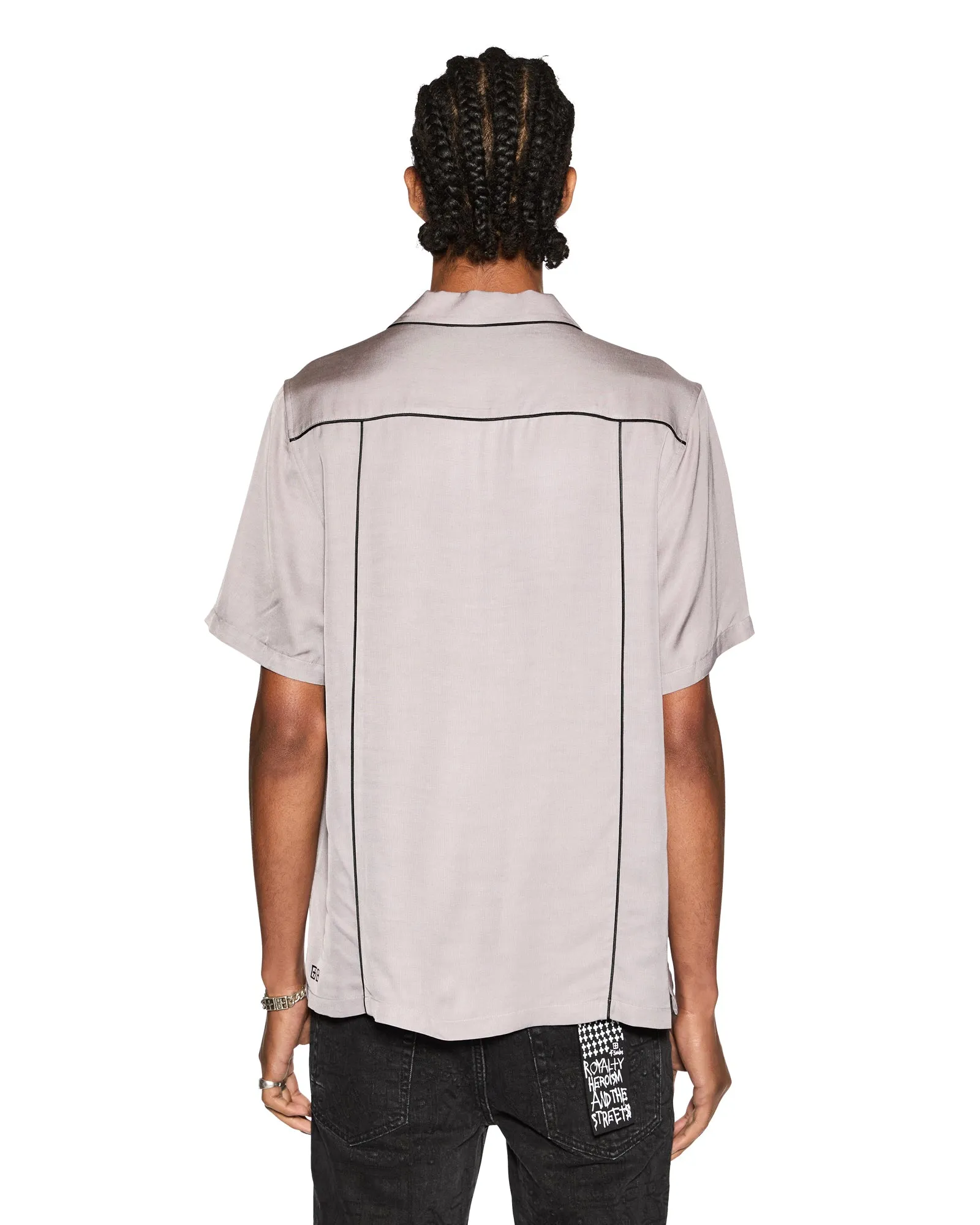 DOWNTOWN RESORT SS SHIRT HAZE sold by Ksubi product image thumbnail 3