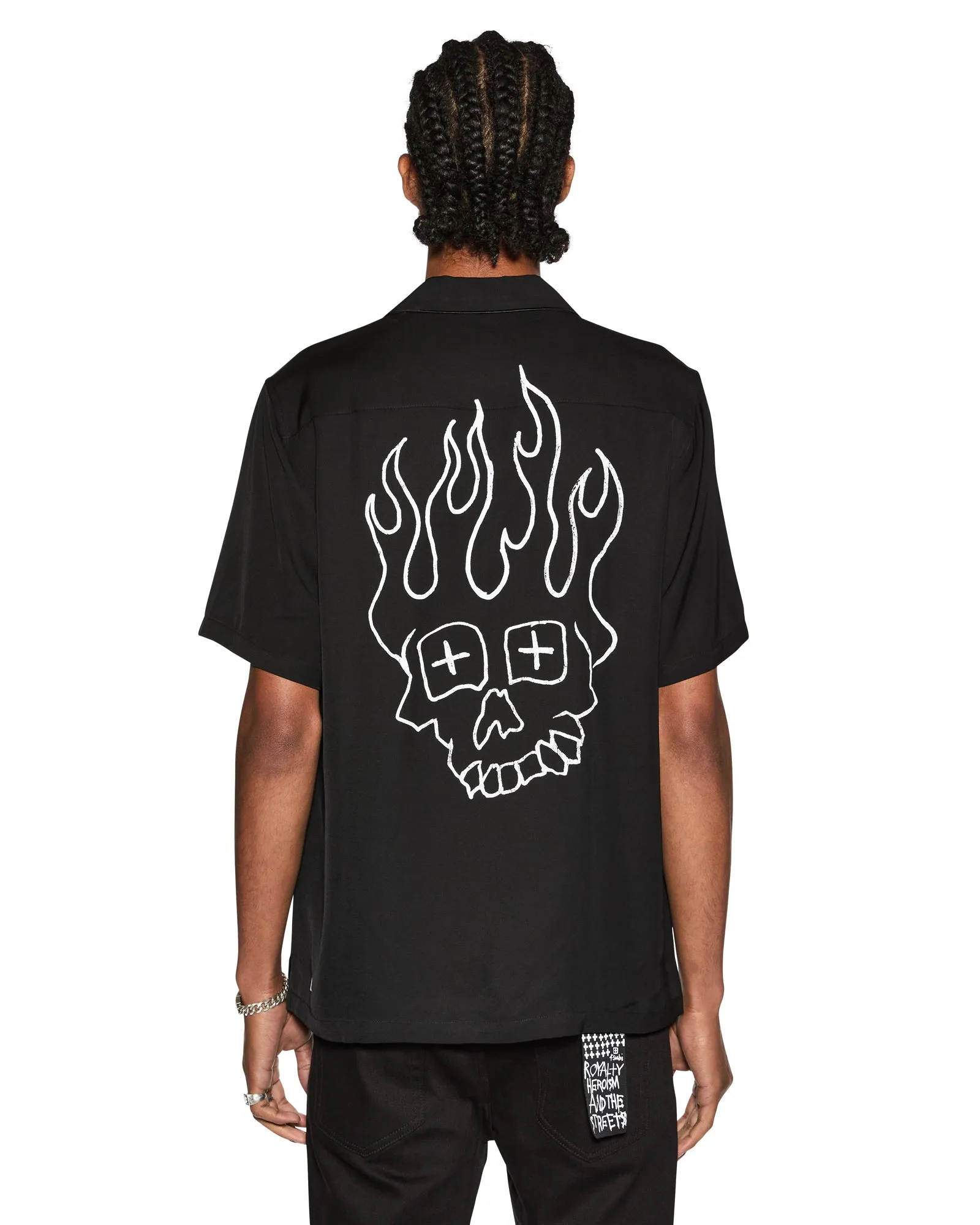 SKULL ALLEY DOWNTOWN SS SHIRT BLACK sold by Ksubi
