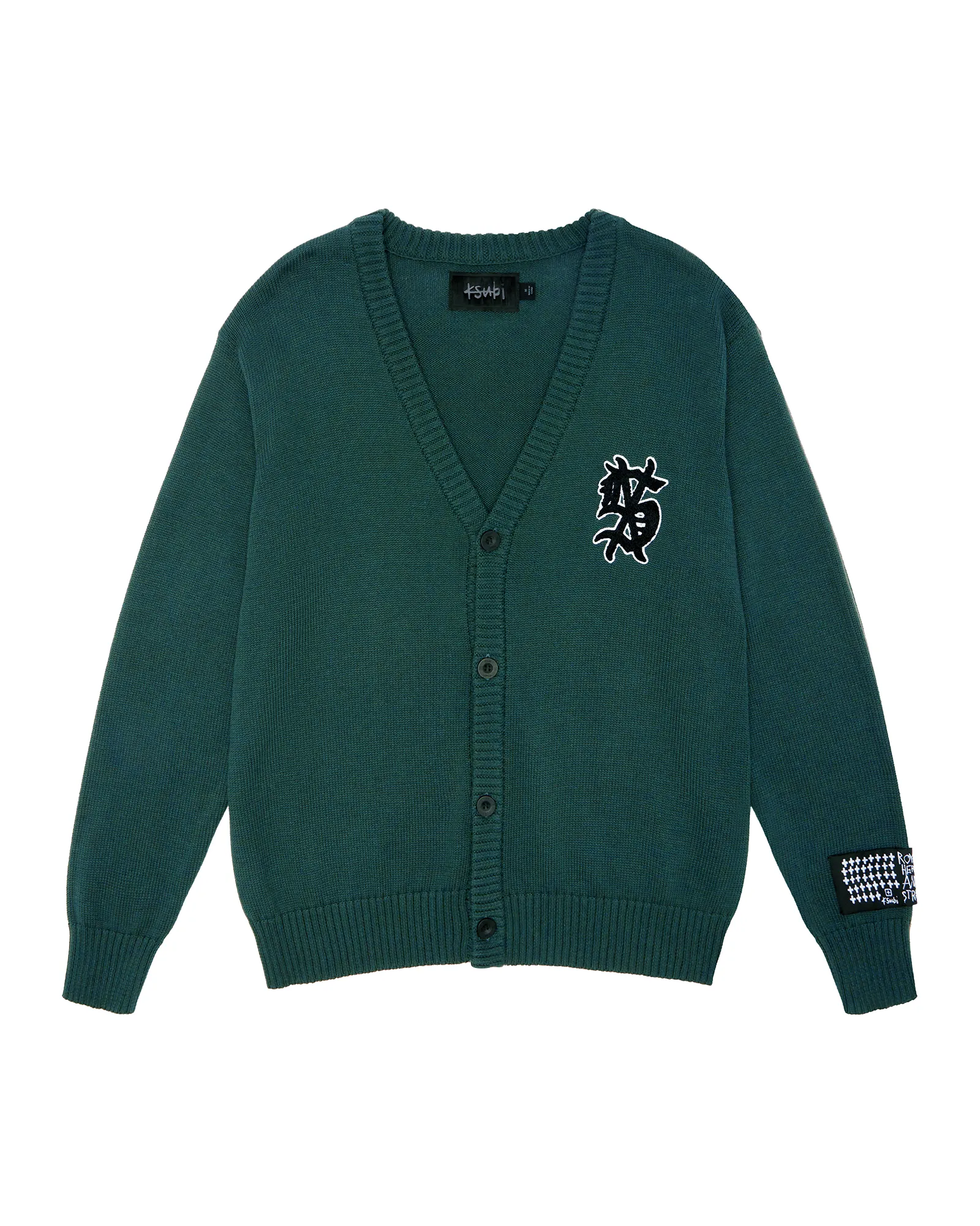 DUG OUT KNIT CARDIGAN MILITARY sold by Ksubi product image thumbnail 5