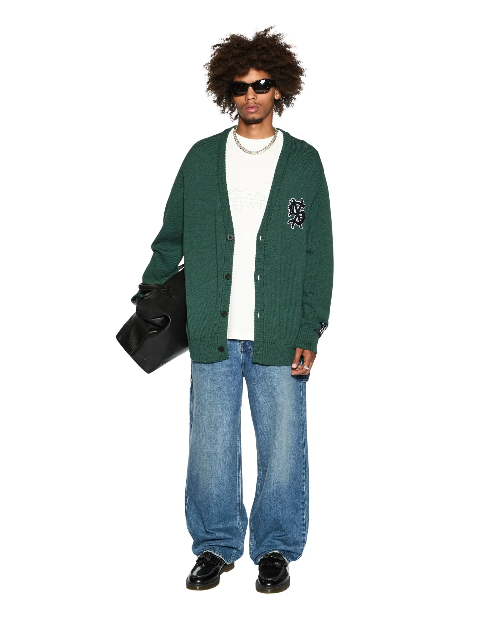 DUG OUT KNIT CARDIGAN MILITARY sold by Ksubi product image thumbnail 2