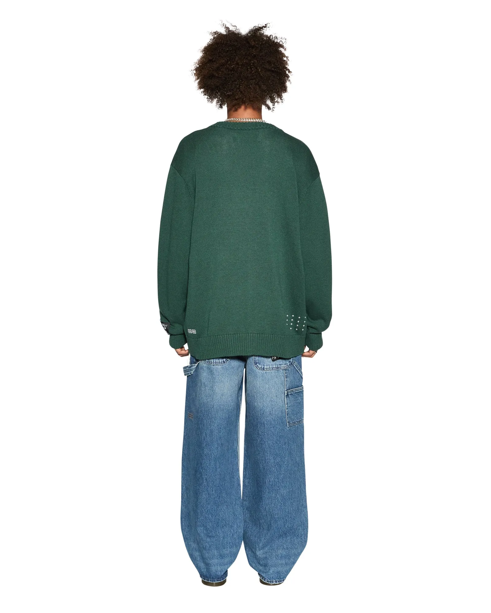 DUG OUT KNIT CARDIGAN MILITARY sold by Ksubi product image thumbnail 4