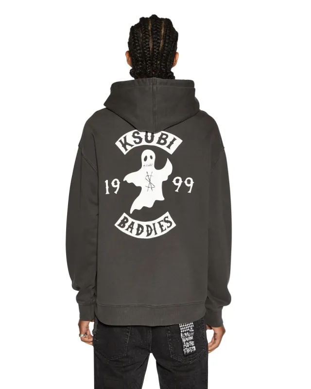 BADDIES BIGGIE HOODIE FADED BLACK sold by Ksubi